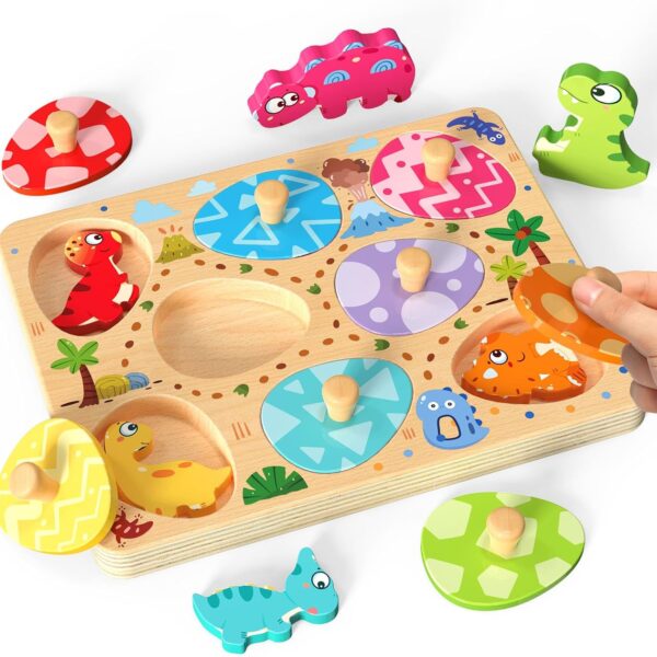 Wooden Shape Sorter and Stacking Puzzle